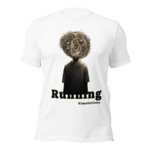 Mind on overdrive tee with abstract overthinking artwork