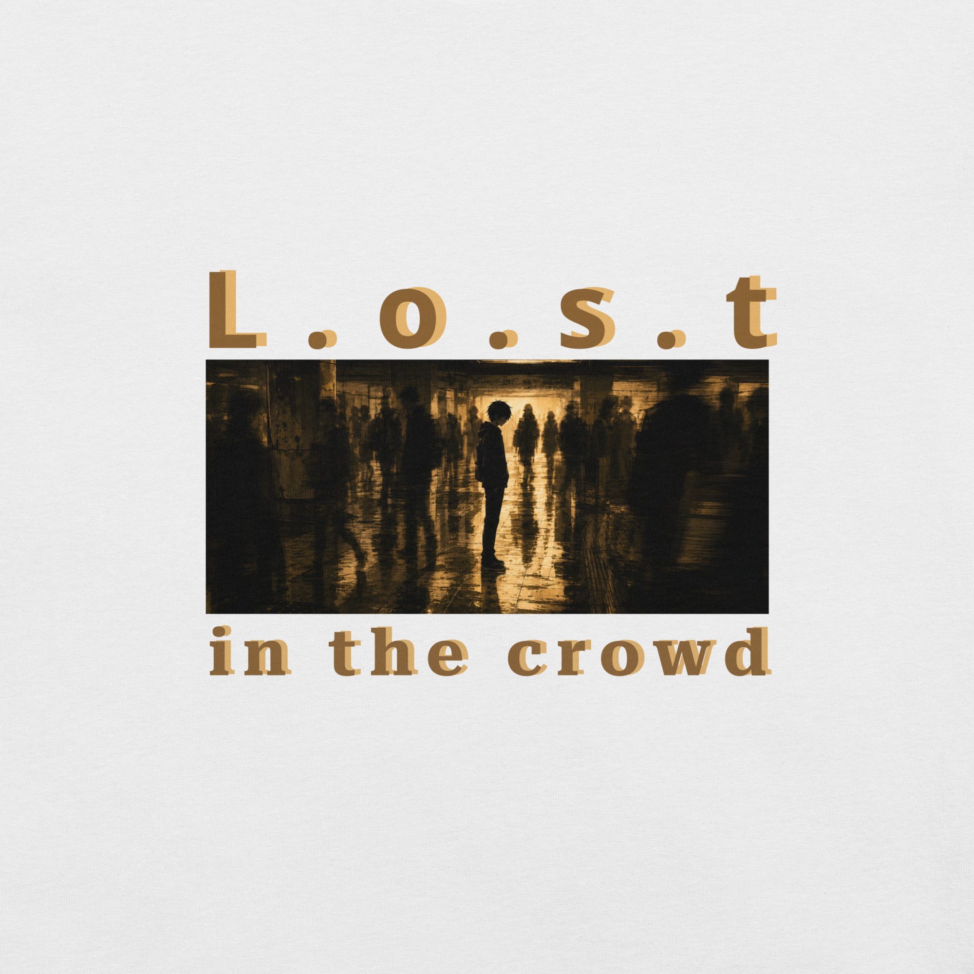 Lost in the Crowd graphic t-shirt