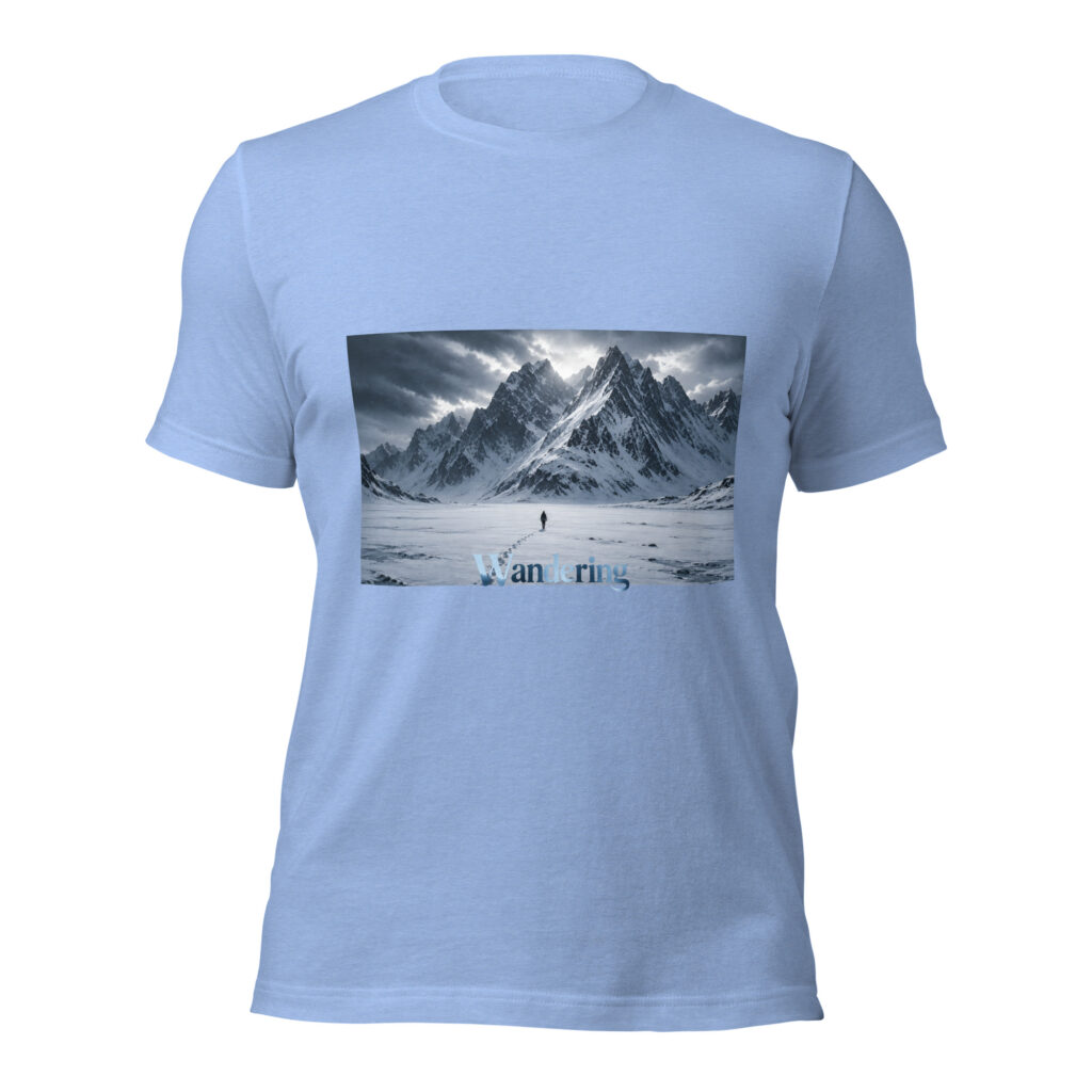 graphic t-shirt mountain landscape design