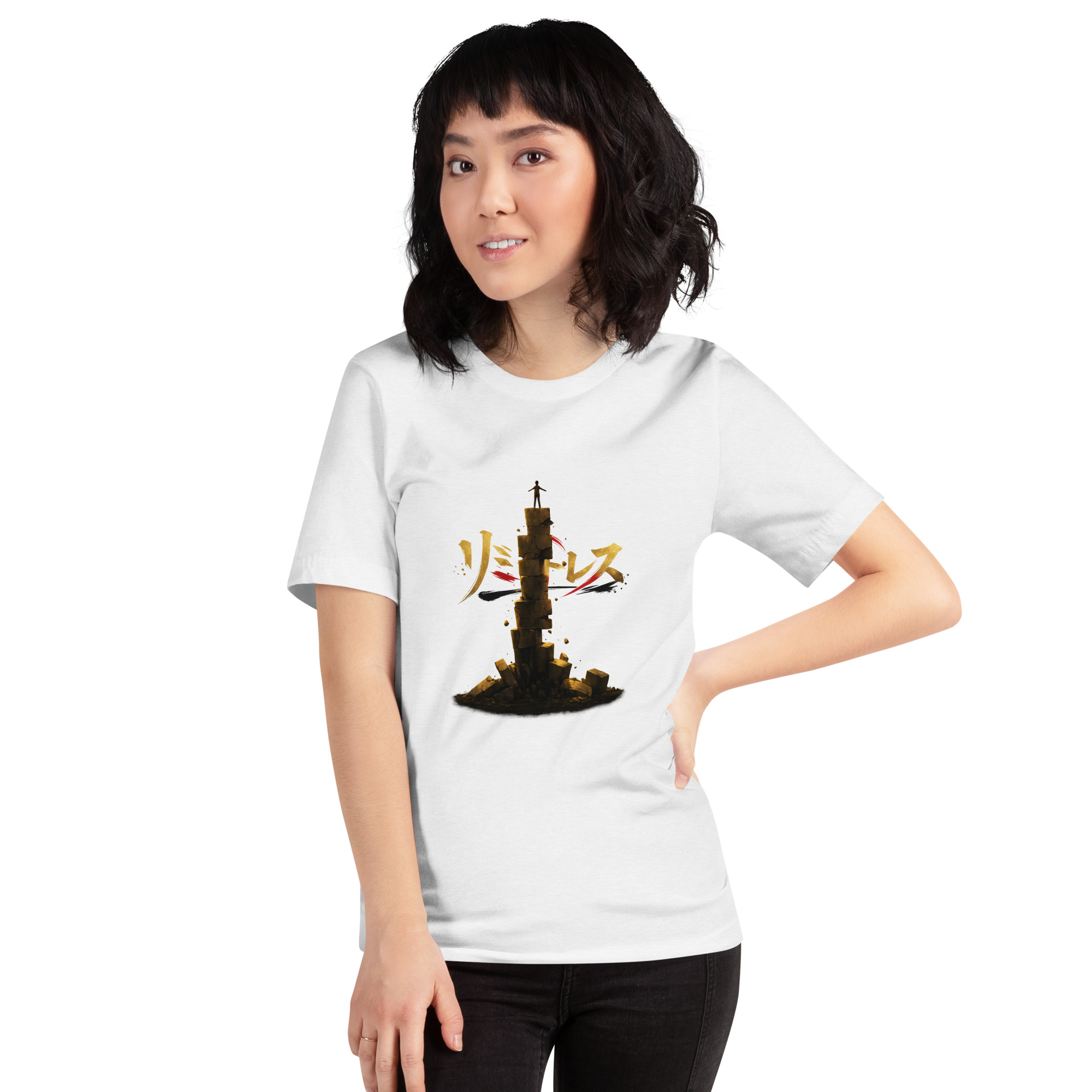 Motivational graphic t-shirt with tower artwork