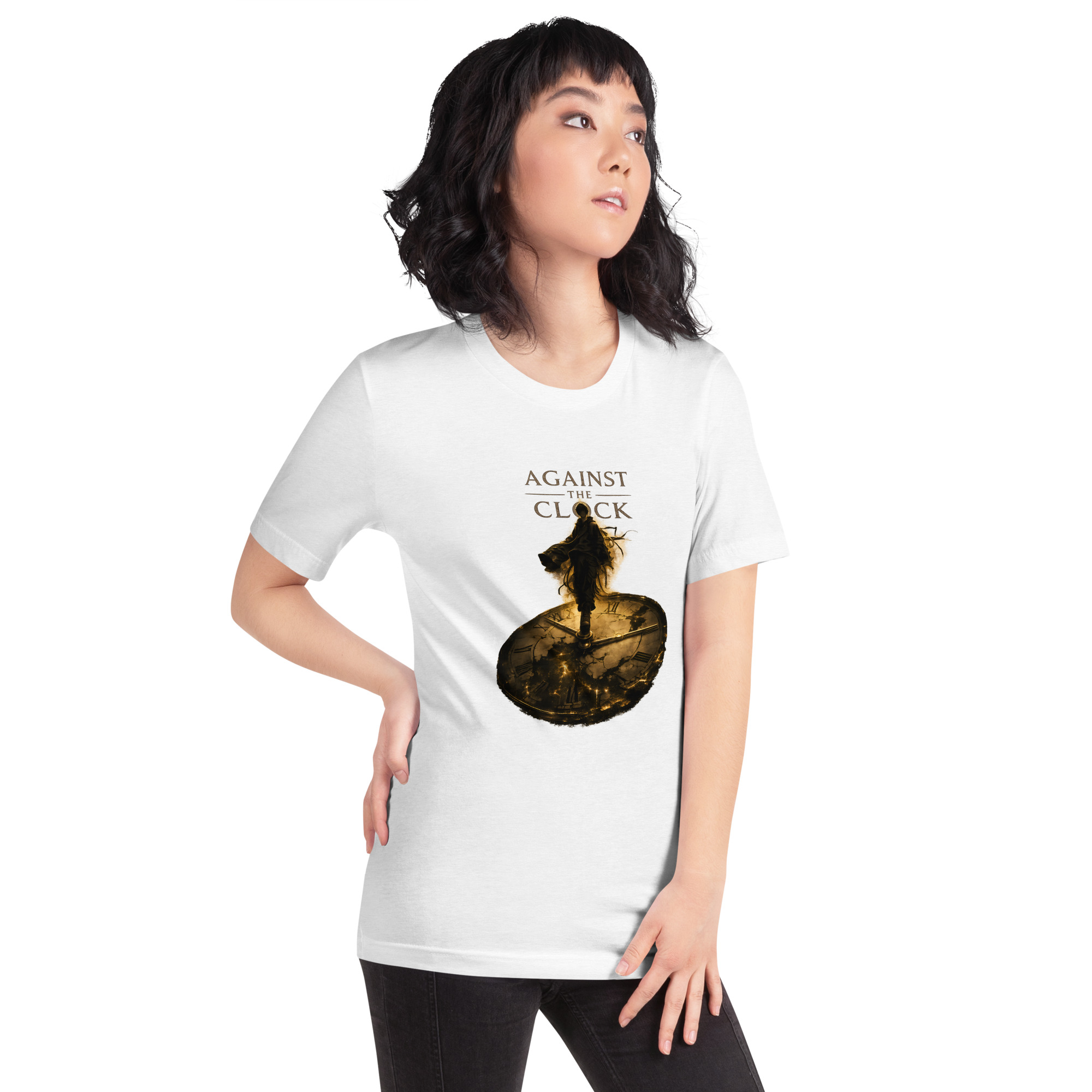 Inspirational T-Shirt Featuring Broken Clock Artwork